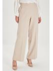 Pantalon écru large élastique à la taille P-0102