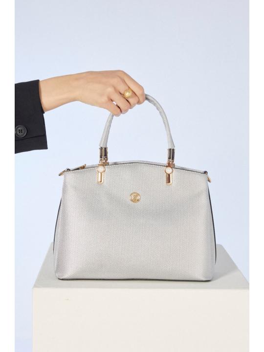 Sac à manches argentées détaillé Z0315