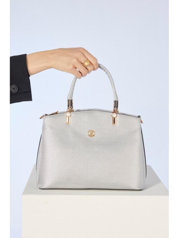Sac à manches argentées détaillé Z0315