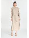 Tunique zippée à col chemise avec cordon de serrage GÇ-0274