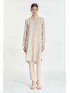 Chemise longue avec  bouton caché Tunique T-0767