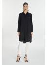 Chemise longue avec  bouton caché Tunique T-0767