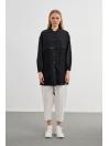 Veste noire brodée C-0094