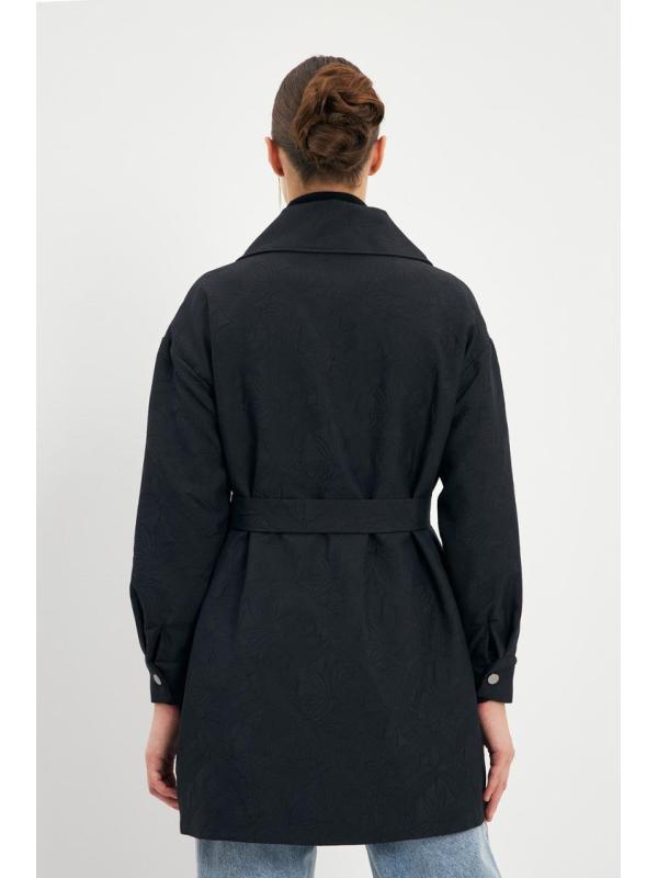 Veste à cravate à motifs C-0113