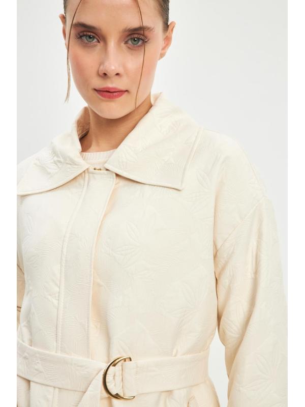 Veste à cravate à motifs C-0113