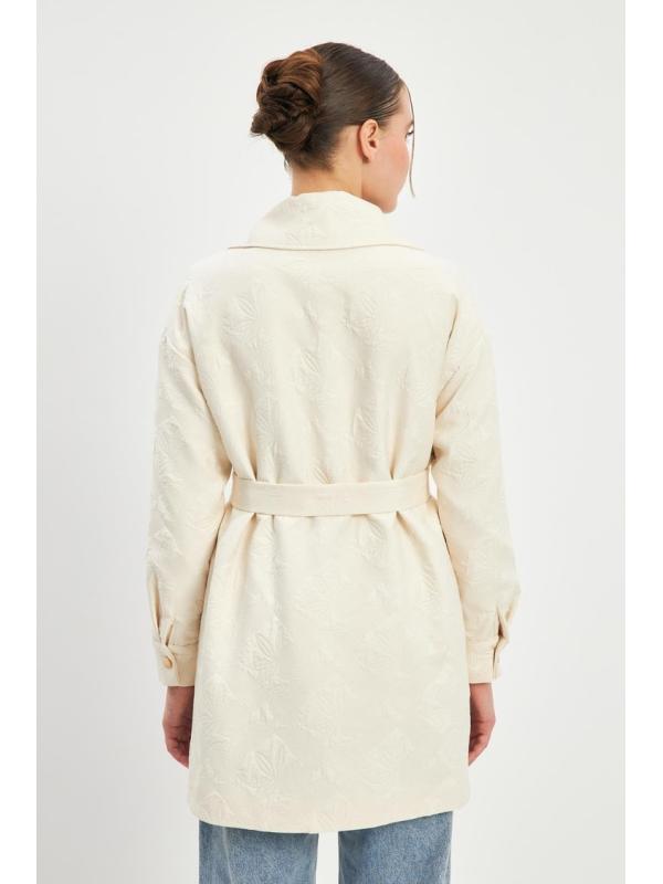 Veste à cravate à motifs C-0113