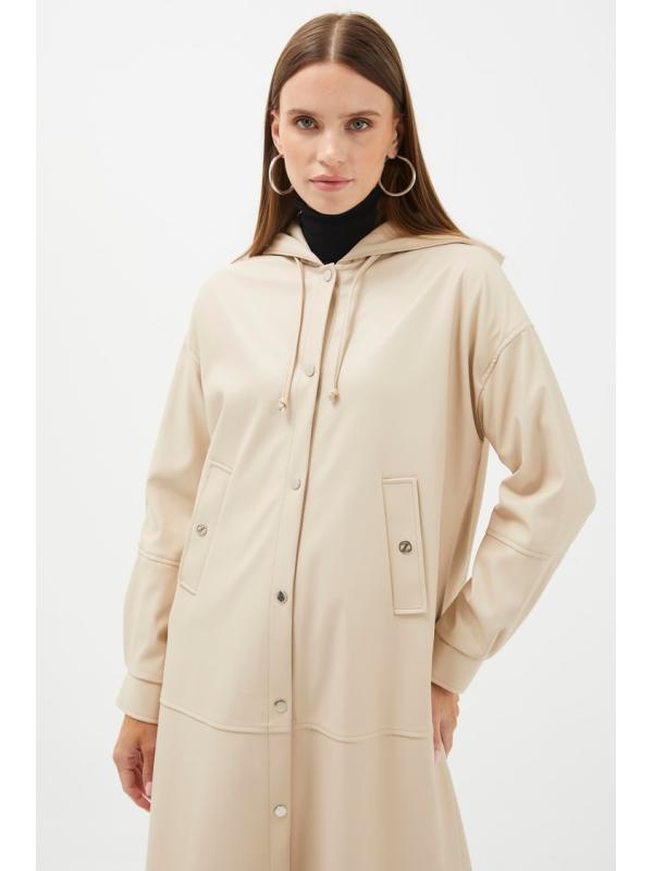 Capuche détaillée longue robe GÖ-0135