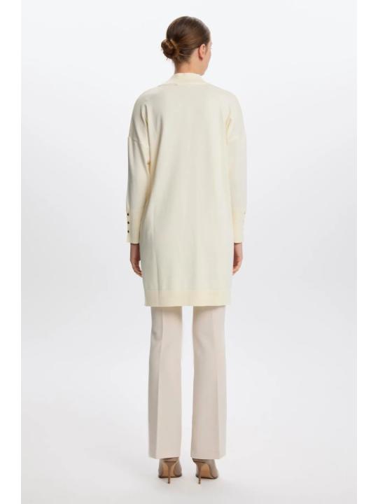 Tunique en tricot demi-col roulé en T-1523
