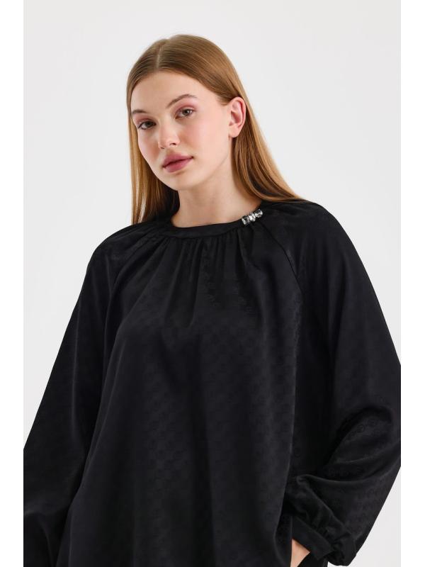  Chemisier Noir B-0118 