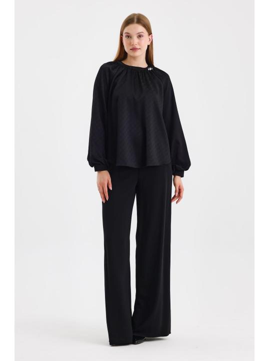  Chemisier Noir B-0118 