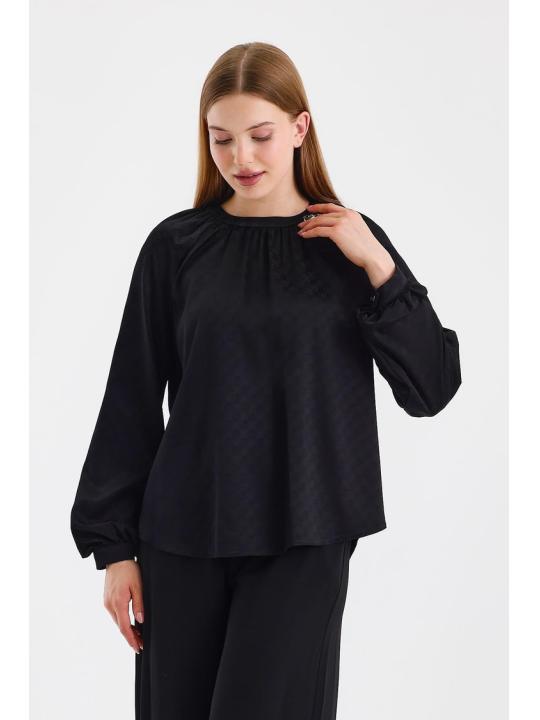  Chemisier Noir B-0118 