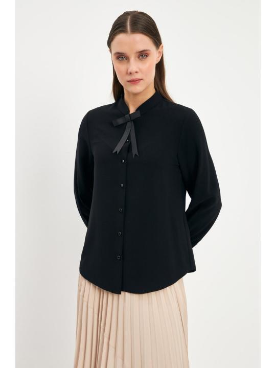  Chemise Boutonnée Détaillée Bow G-0090