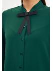 Chemise Boutonnée Détaillée Bow G-0090 Chemise Boutonnée Détaillée Bow G-0090