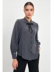 Chemise Boutonnée Détaillée Bow G-0090 Chemise Boutonnée Détaillée Bow G-0090