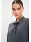 Chemise Boutonnée Détaillée Bow G-0090 Chemise Boutonnée Détaillée Bow G-0090