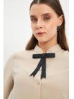 Chemise Boutonnée Détaillée Bow G-0090 Chemise Boutonnée Détaillée Bow G-0090