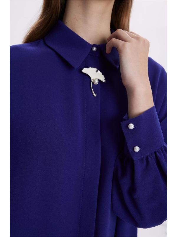 Chemise à boutons dissimulés détaillés Broach G-0092