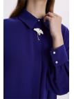 Chemise à boutons dissimulés détaillés Broach G-0092