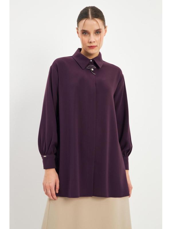 Chemise à boutons dissimulés détaillés Broach G-0092