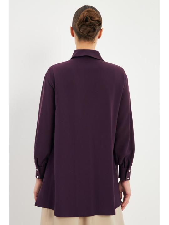 Chemise à boutons dissimulés détaillés Broach G-0092