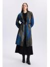 Cardigan de tuile détaillée à ceinture à motifs HR-0007 PEAR