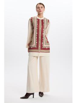 Cardigan à motifs ethniques HR-0017