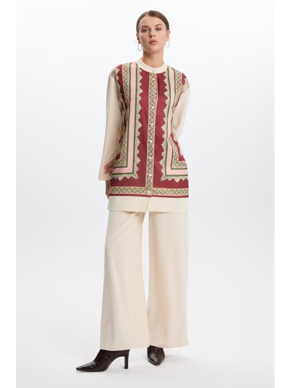 Cardigan à motifs ethniques HR-0017