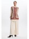 Cardigan à motifs ethniques HR-0017