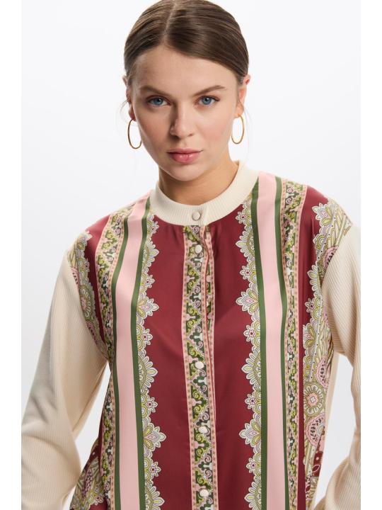 Cardigan à motifs ethniques HR-0017