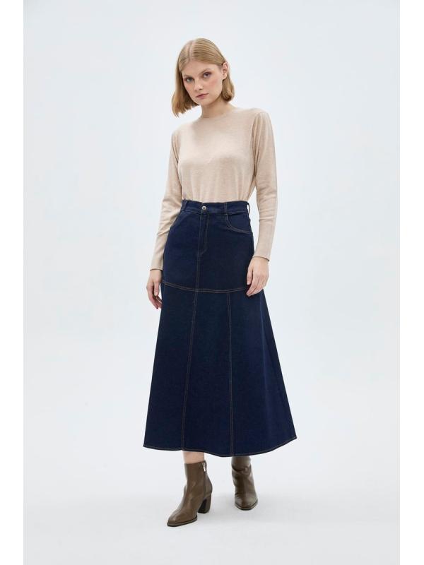 Jupe longue en jean ETK-0173