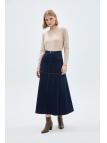 Jupe longue en jean ETK-0173