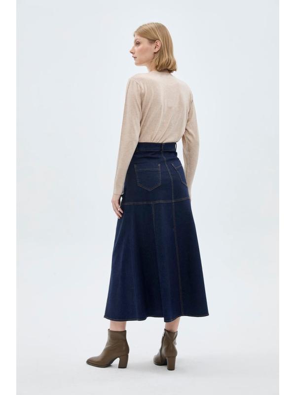 Jupe longue en jean ETK-0173