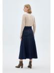 Jupe longue en jean ETK-0173