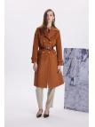 Manteau long à double col croisé 13570