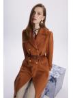 Manteau long à double col croisé 13570