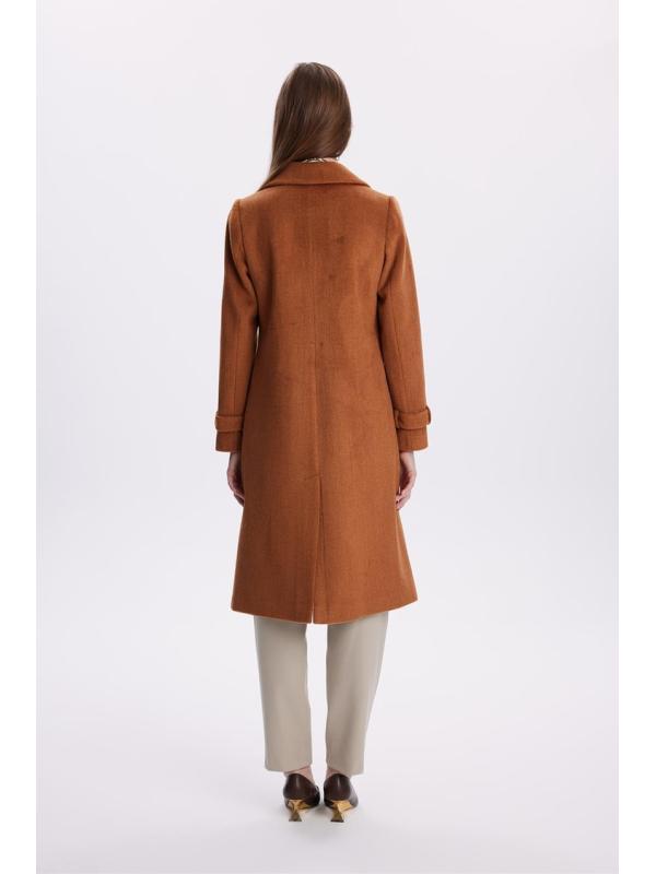 Manteau long à double col croisé 13570