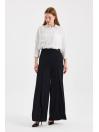 Pantalon Flowy Wide Leg Noir P-0195