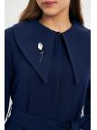 Robe E-0438 avec Col Bas Ceinturé
