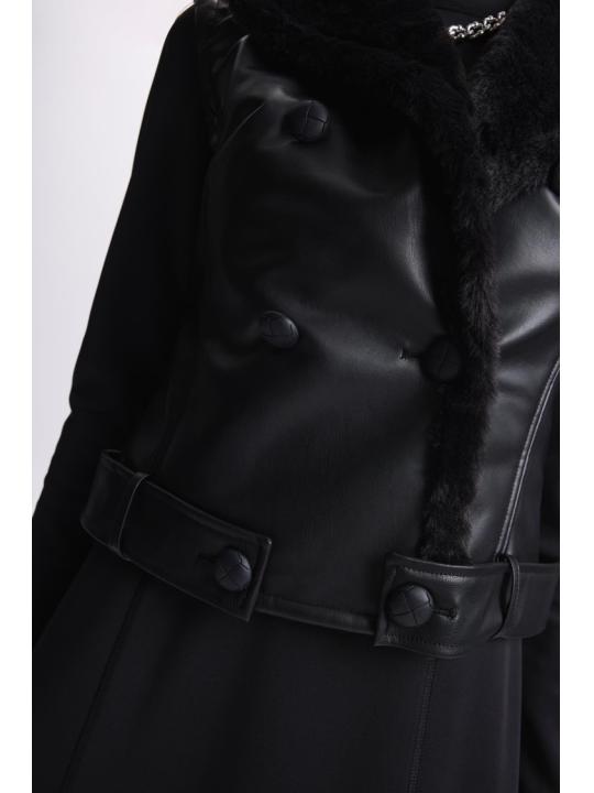 Gilet détaillé en fourrure Double costume TK-1325