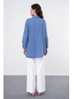 Chemise Bleue Détaillée Denim Sequin G-0054