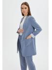 Ensemble avec Veste Détaillée et Pantalon Aqua  TK-1103