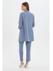 Ensemble avec Veste Détaillée et Pantalon Aqua  TK-1103