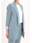 Ensemble avec Veste Détaillée et Pantalon Aqua  TK-1103