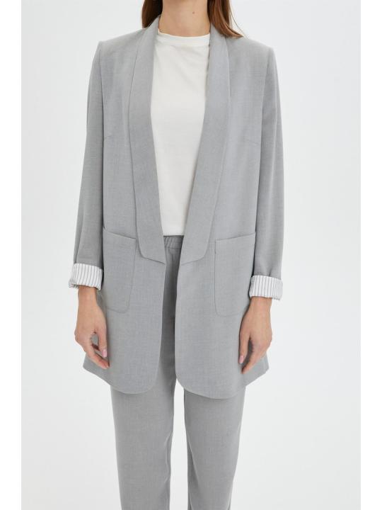 Ensemble avec Veste Détaillée et Pantalon Aqua  TK-1103