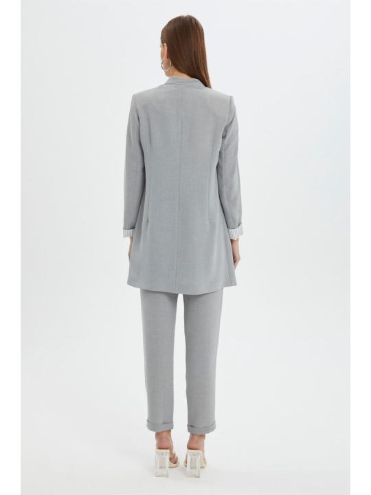 Ensemble avec Veste Détaillée et Pantalon Aqua  TK-1103