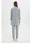Ensemble avec Veste Détaillée et Pantalon Aqua  TK-1103