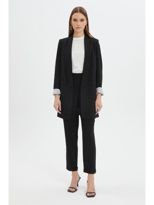 Ensemble avec Veste Détaillée et Pantalon Aqua  TK-1103