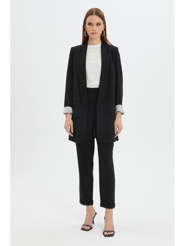Ensemble avec Veste Détaillée et Pantalon Aqua  TK-1103