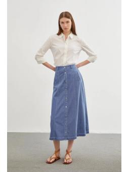 Jupe longue boutonnée ETK-0152