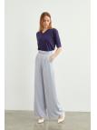 Pantalon large taille haute